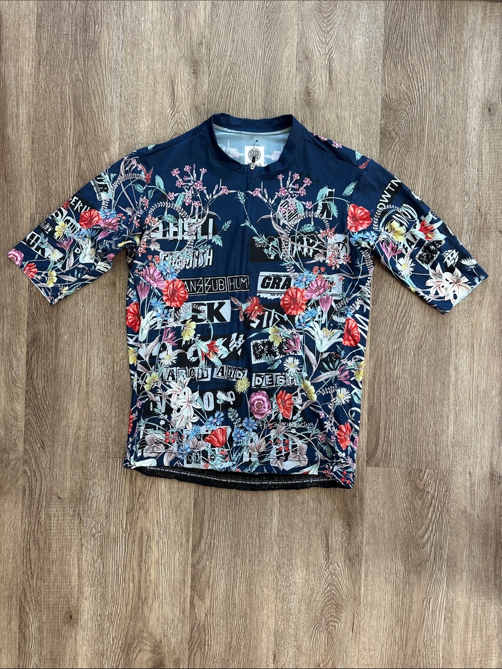 Ostroy Punk Flowers Jersey Multi Color Large Cycling